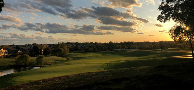 A sunset view from Walden Ponds Golf Club.