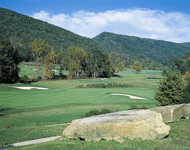 A view from Wasioto Winds at Pine Mountain State Park Golf Course.