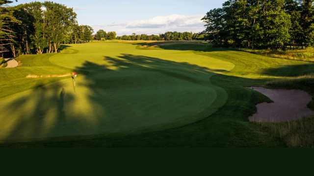 A view of the 2nd green at Wild Rock Championship Course from Wild Rock Golf Club.