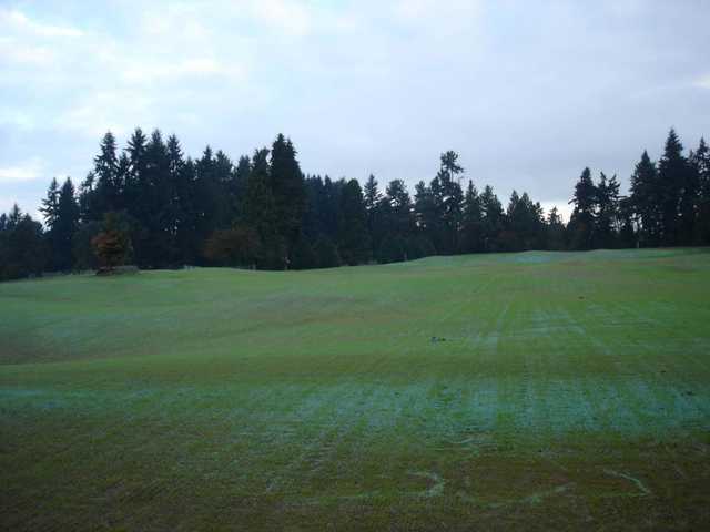 A view of the driving range at Jackson Park Golf Course.