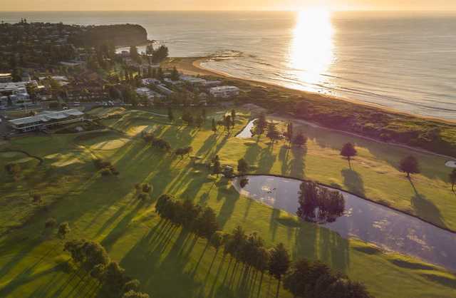 Aerial view from Mona Vale Golf Club