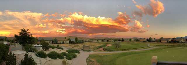 A sunset view from The Links At Kiley Ranch.