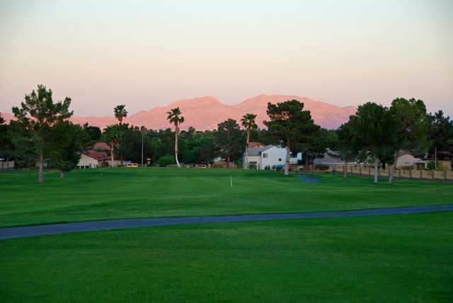 View of the 10th fairway at Los Prados Golf Course.