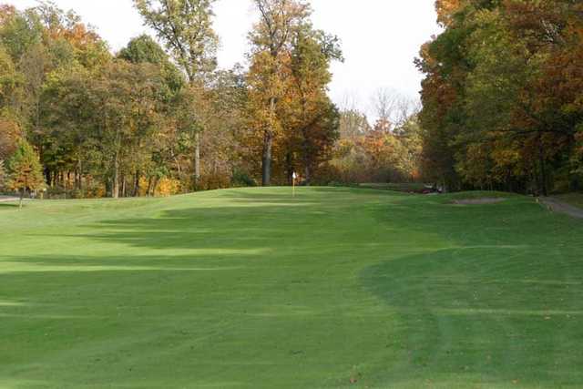 View of a green at Ravines Golf Course.