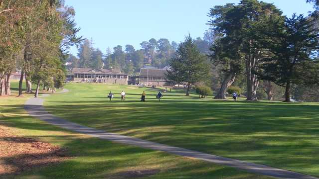 A view of fairway #9 at Seascape Golf Club.