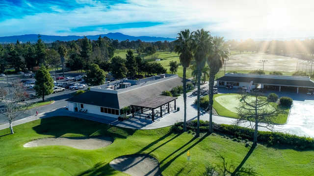 A view of the clubhouse at David L. Baker Golf Course.