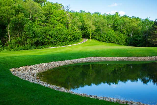 A view of a hole at White Eagle Golf Club.