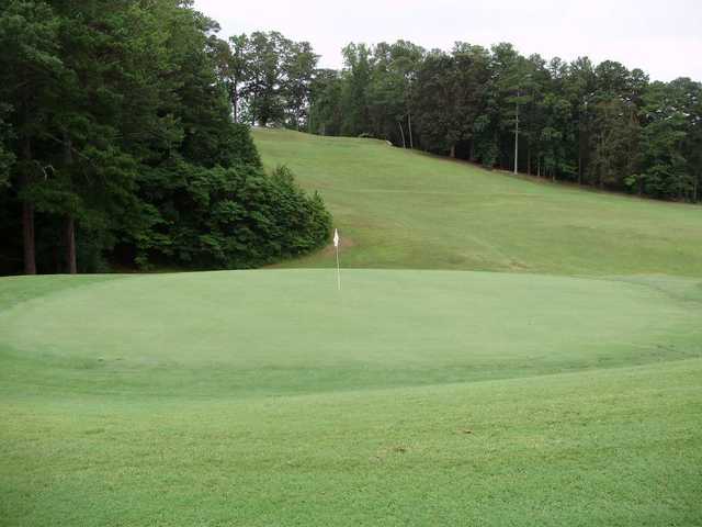 A view of a green at Alfred Tup Holmes Golf Club.