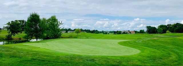 A view of a green from Golf at the Legacy.