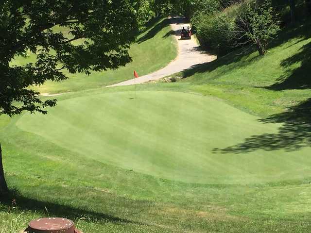 A view of hole #10 at Sugar Creek Golf Course.
