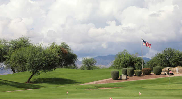 A view from Falcon Dunes Golf Course.