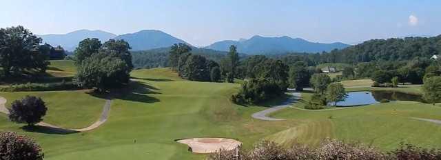 Panoramic view from Mountain Harbour Golf Club