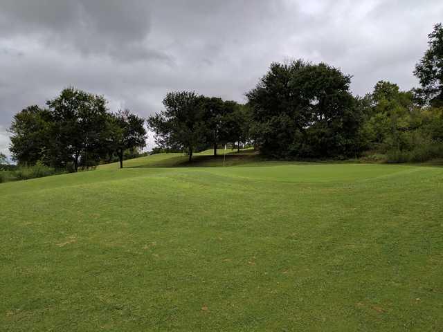 View of a green at Harvey Penick Golf Campus.