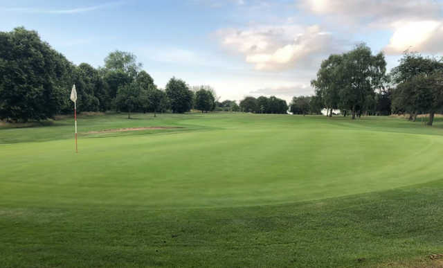 A view of a green at Radcliffe-on-Trent Golf Club.