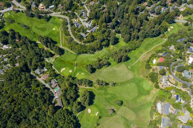 Aerial view from Mill Valley Golf Course.