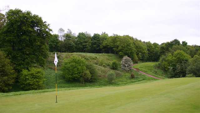 A view of a hole at Brancepeth Castle Golf Club.