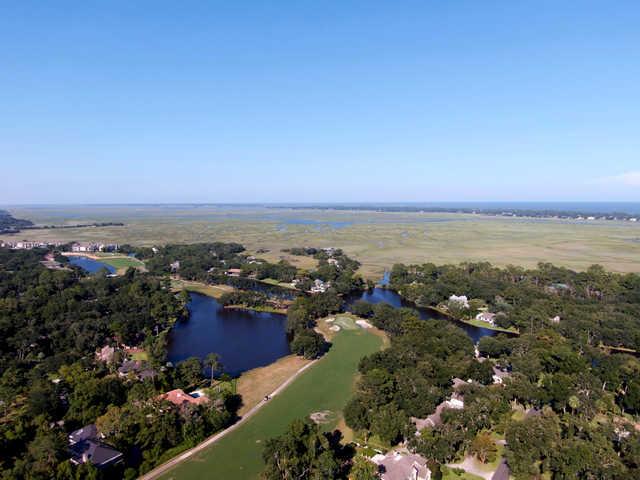 Aerial view of the Sea Palms Golf & Tennis Resort.