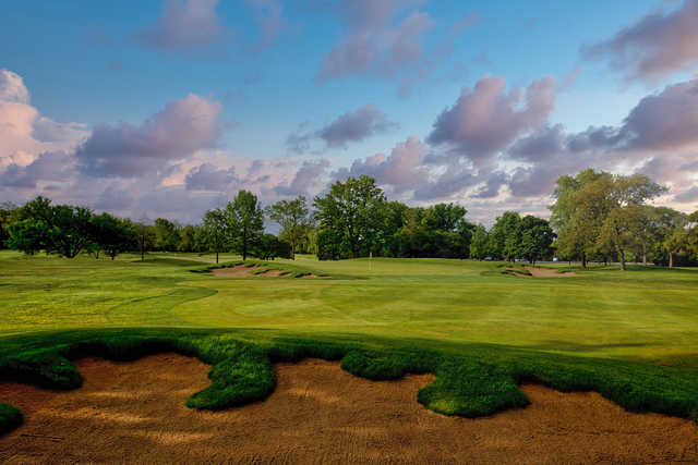 A view of hole #2 at Flossmoor Country Club.