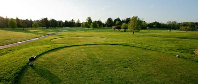 A view from a tee at Chardon Lakes Golf Course.