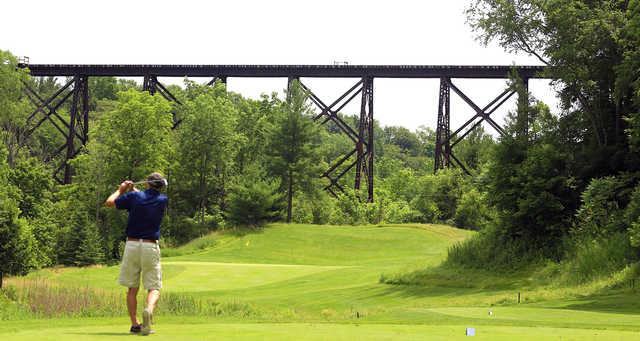 A view from a tee at The Bridges from Tillsonburg.