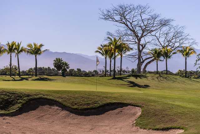 A view of a green from The Nayar Course at Vidanta Nuevo Vallarta.