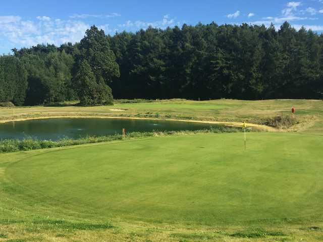 View of a green from the Churchill Academy Course.