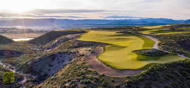 Looking back from the 5th green at Gamble Sands Golf Club.