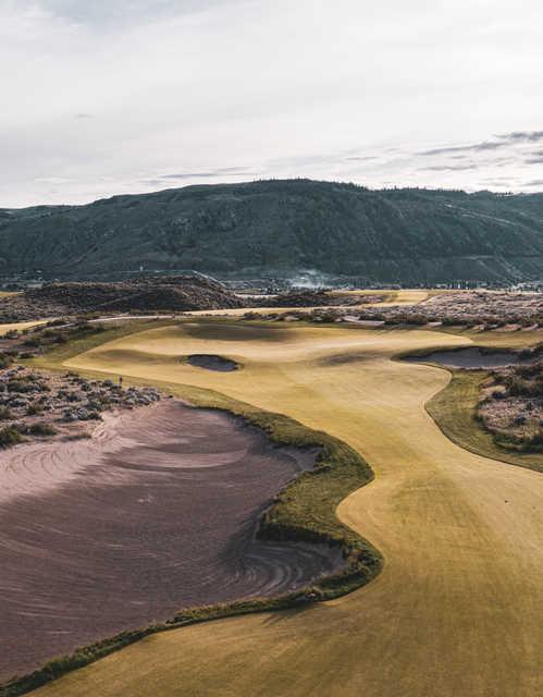 View from the 16th tee at Gamble Sands Golf Club.