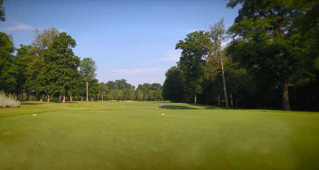 A view from tee #1 at Punderson State Park Golf Course.