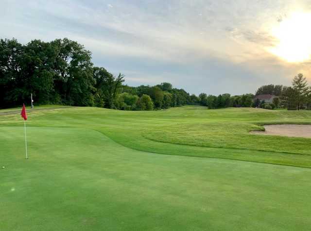 A view of a hole at Boulder Pointe Golf Club.