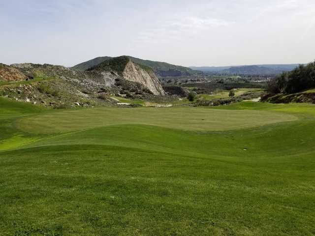A view of a hole at Oak Quarry Golf Club.