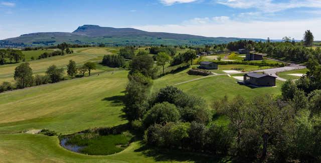 Aerial view from Bentham Golf Club.