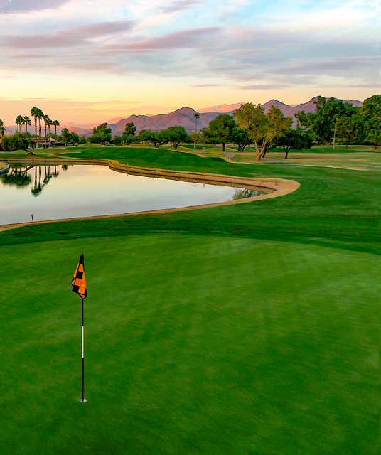 Looking back from a green at Rio Verde Country Club.
