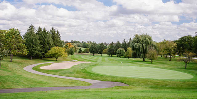 A view of a green at Elliot Golf Course.