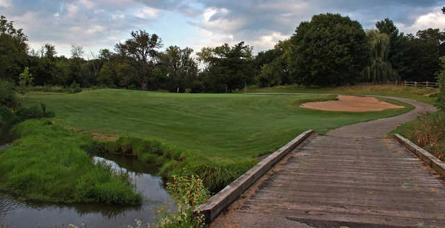 A view of hole #3 at Ledges Golf Club.