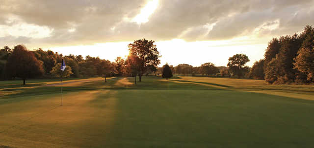 A view of hole #6 at Ledges Golf Club.