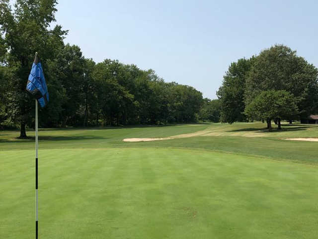 A view from green #1 at Boots Randolph Golf Course.
