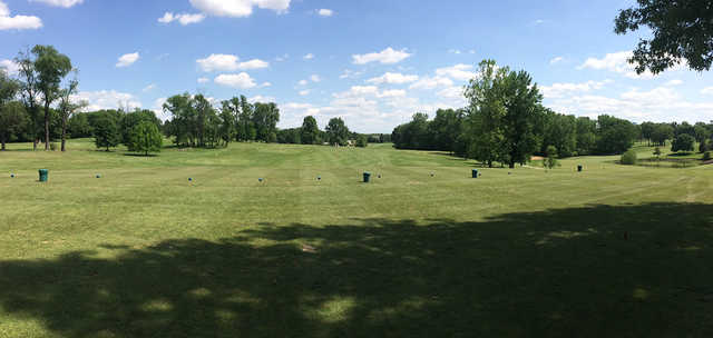 A view of the driving range at Lick Creek Golf Course.