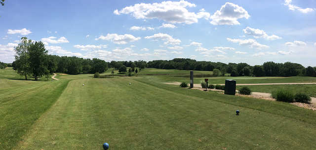 A view from a tee at Lick Creek Golf Course.
