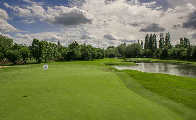 Looking back from the 3rd green at The Branston Golf & Country Club Championship Course.