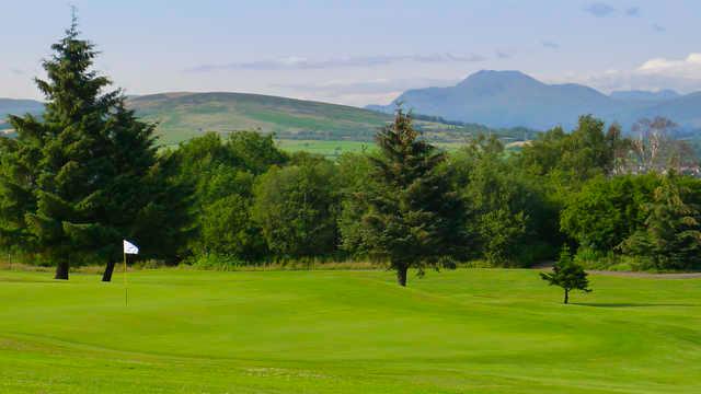 View of a green at Gleddoch Golf Club.