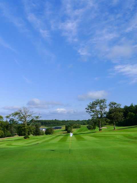 Looking back from a green at Gleddoch Golf Club.