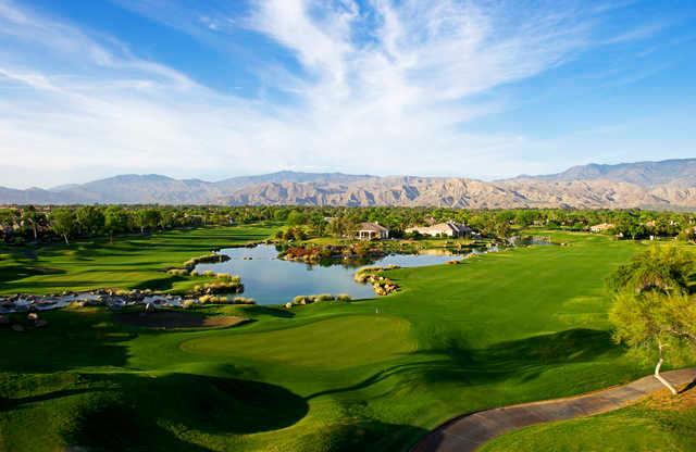 View of a green from the Gary Player Course at Mission Hills.