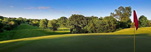 A view from a green at Columbia Golf Course.