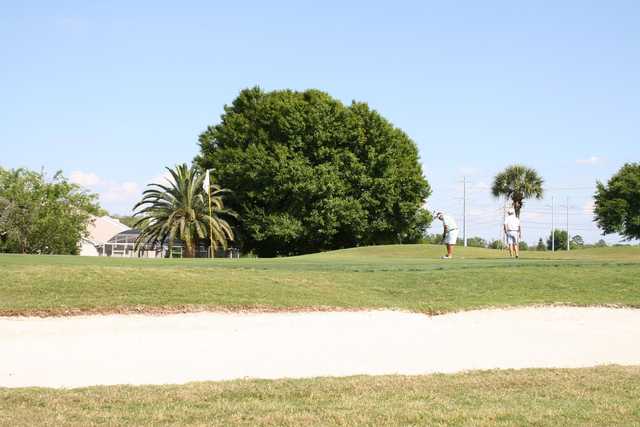 A sunny day view of a hole at Ventura Country Club.