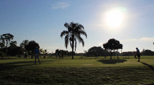 A view of the practice area at Port Charlotte Golf Club.