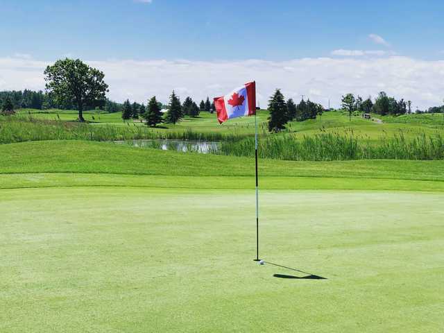 View from a green at Innisfil Creek Golf Course.