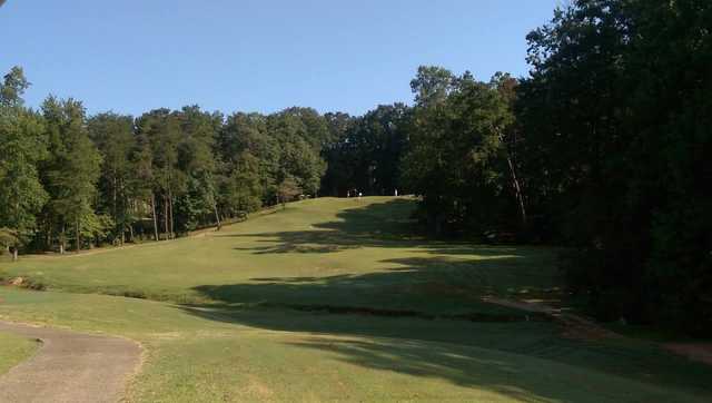 A view of a fairway at Country Land Golf Course.