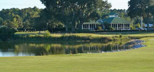 A view of the clubhouse at Henderson Golf Club.