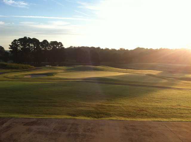 A sunny day view from Southern Hills Golf Club.